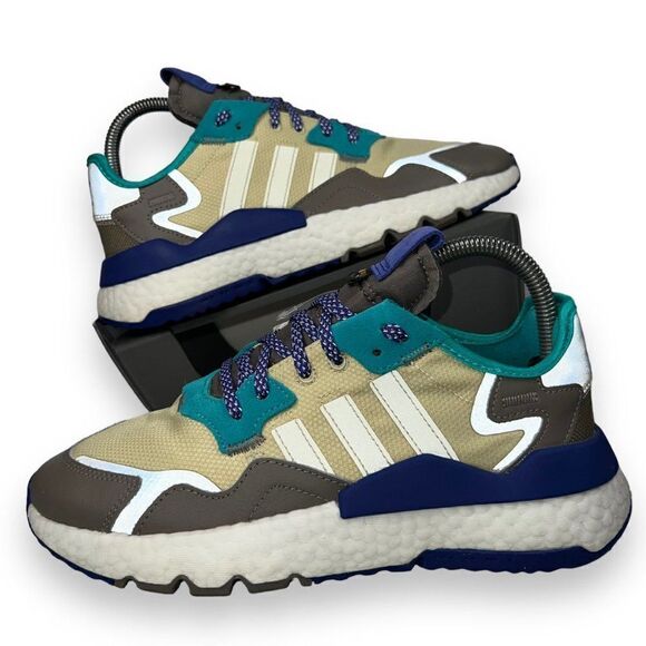 Adidas Nite Jogger J Boost "Desert Sand" EE6493 Youth 6.5 Women's 7.5 - Picture 13 of 13